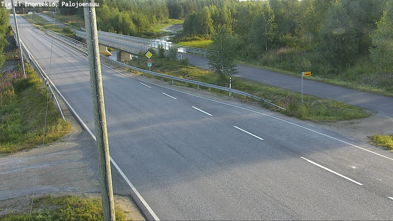 Weather Camera Image Väg 21 Enontekis, Palojoensuu, Enontekiö, Lappi
