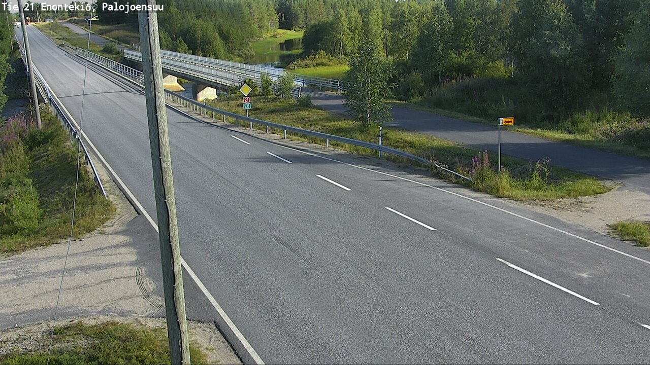 Weather Camera Image Road 21 Enontekiö, Palojoensuu, Enontekiö, Lappi