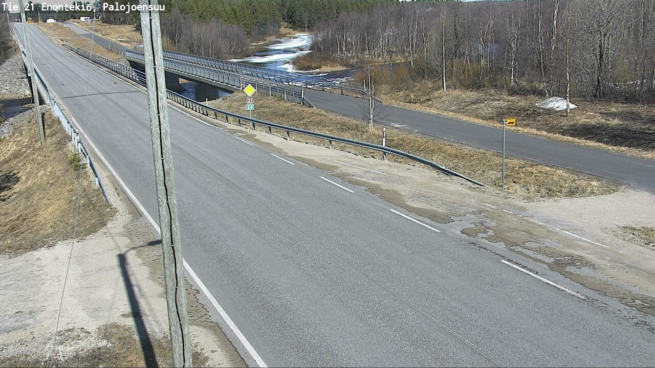 Weather Camera Image Road 21 Enontekiö, Palojoensuu, Enontekiö, Lappi