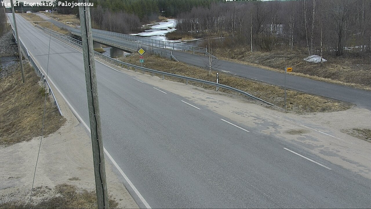 Weather Camera Image Road 21 Enontekiö, Palojoensuu, Enontekiö, Lappi