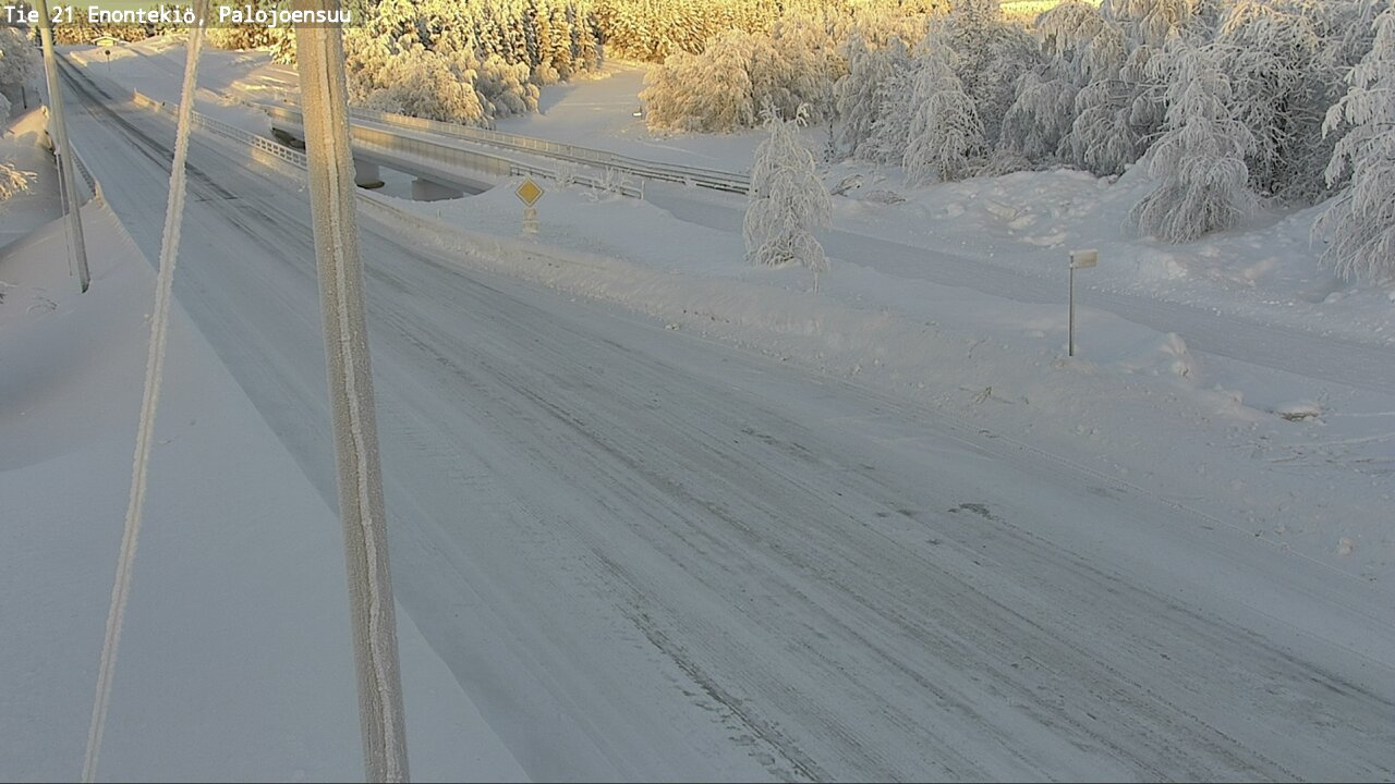 Weather Camera Image Road 21 Enontekiö, Palojoensuu, Enontekiö, Lappi