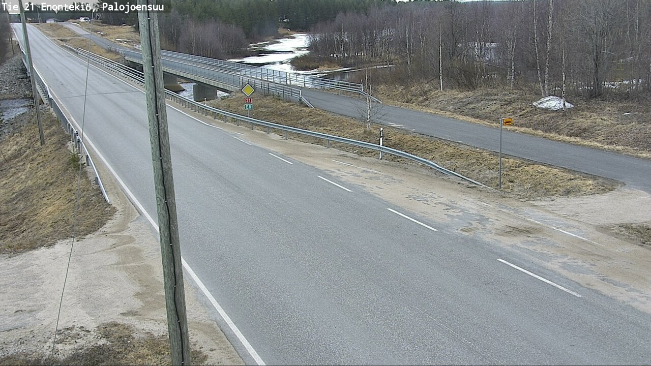 Weather Camera Image Road 21 Enontekiö, Palojoensuu, Enontekiö, Lappi