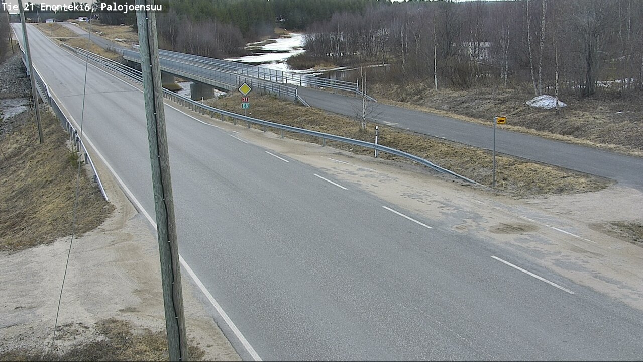 Weather Camera Image Road 21 Enontekiö, Palojoensuu, Enontekiö, Lappi