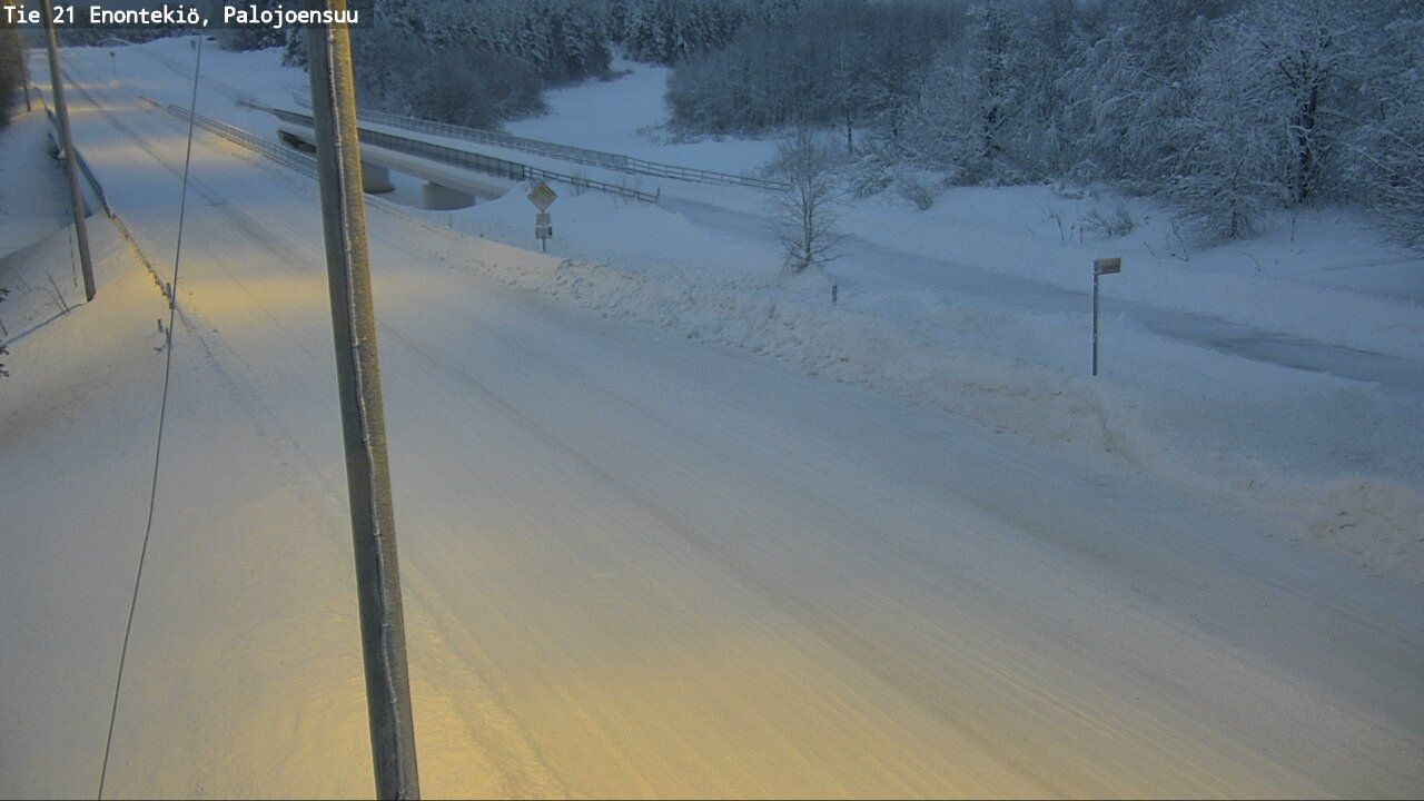 Weather Camera Image Väg 21 Enontekis, Palojoensuu, Enontekiö, Lappi