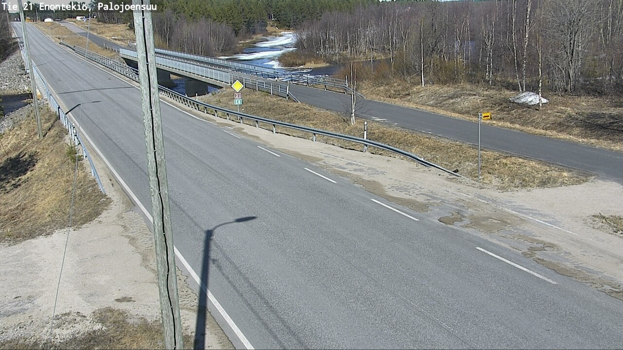 Weather Camera Image Road 21 Enontekiö, Palojoensuu, Enontekiö, Lappi