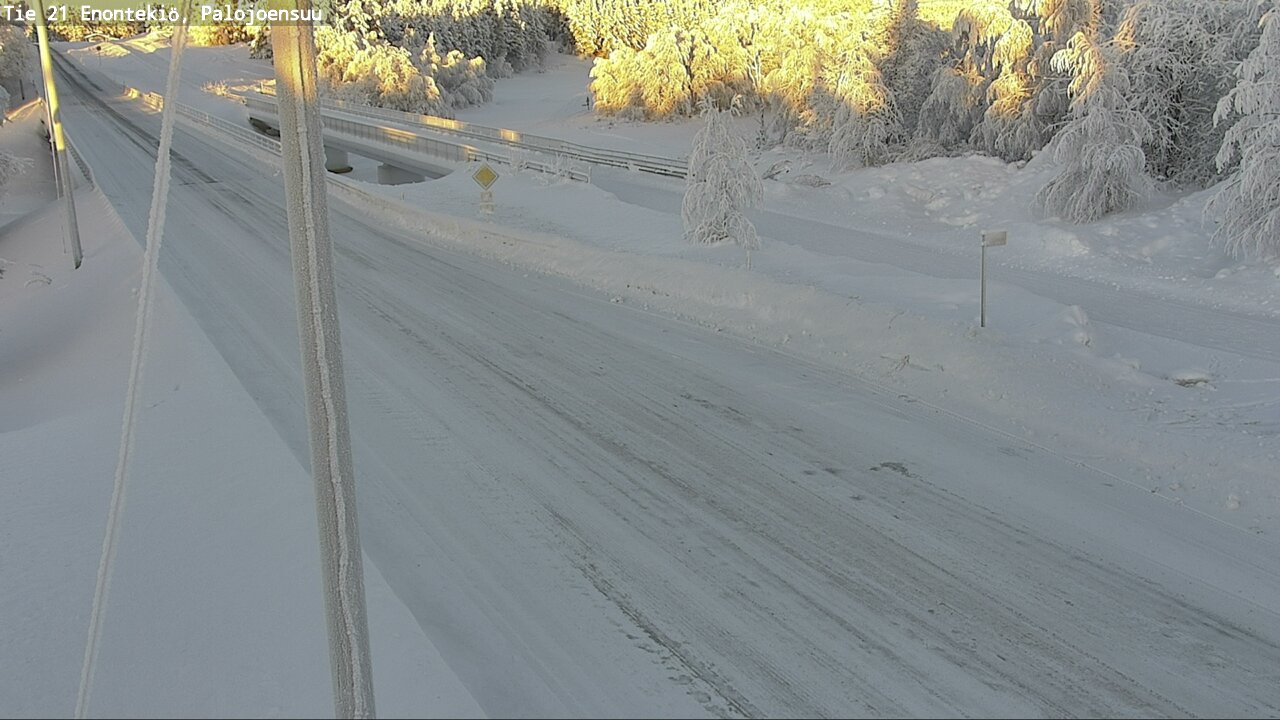 Weather Camera Image Road 21 Enontekiö, Palojoensuu, Enontekiö, Lappi
