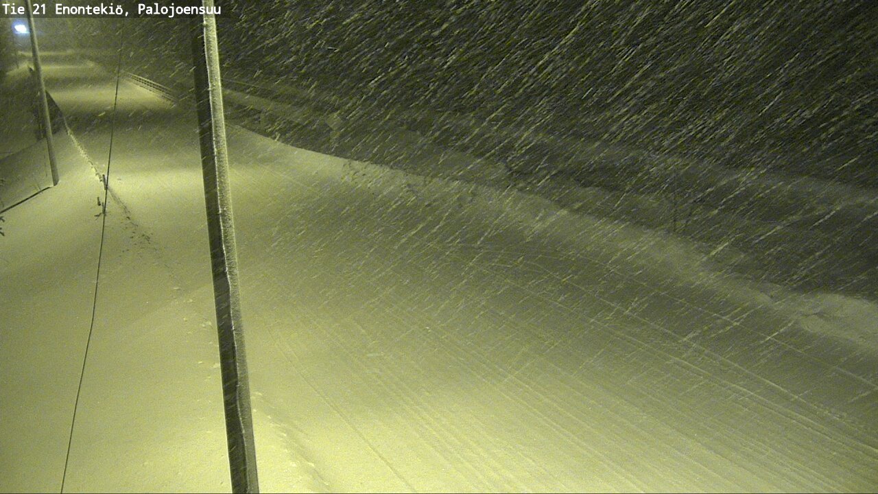 Weather Camera Image Väg 21 Enontekis, Palojoensuu, Enontekiö, Lappi