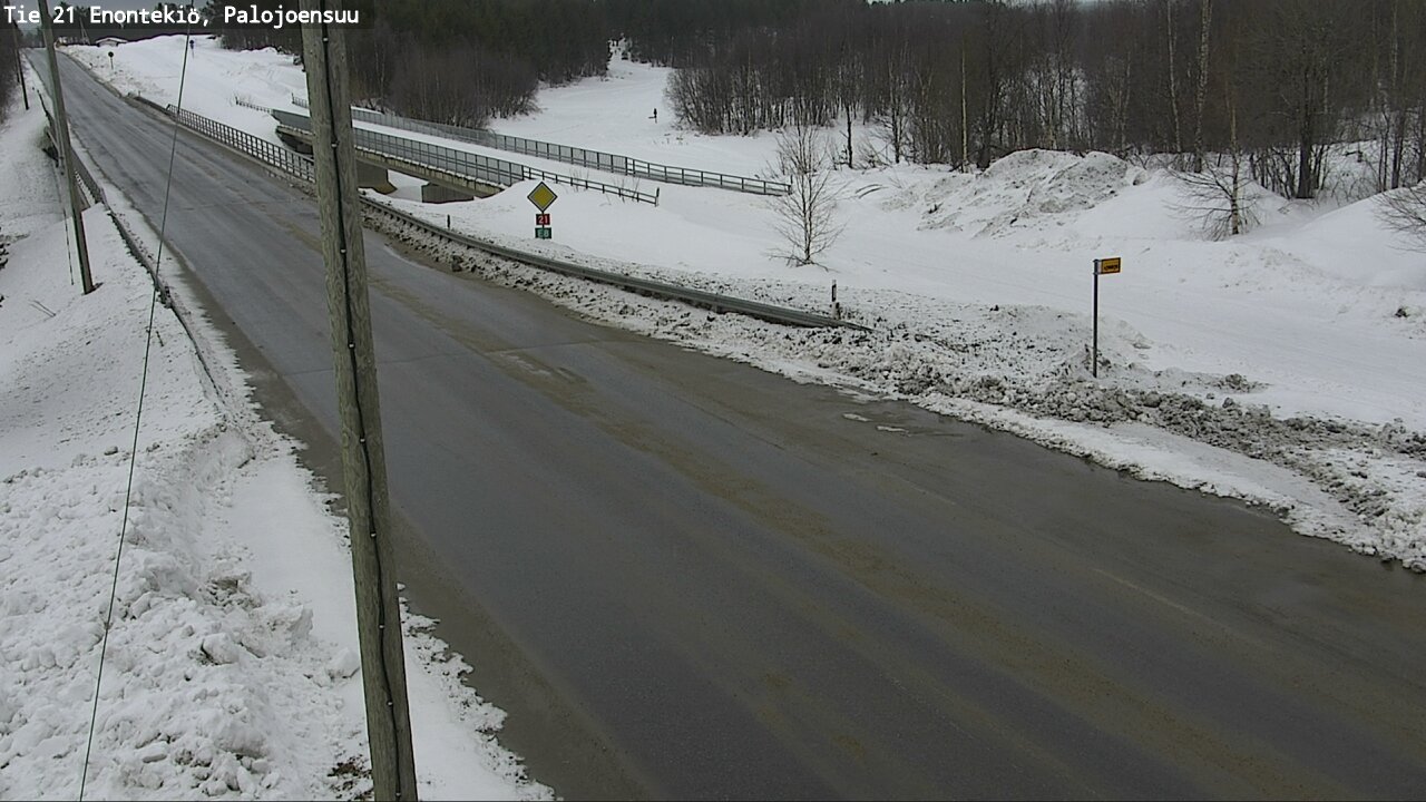 Weather Camera Image Road 21 Enontekiö, Palojoensuu, Enontekiö, Lappi
