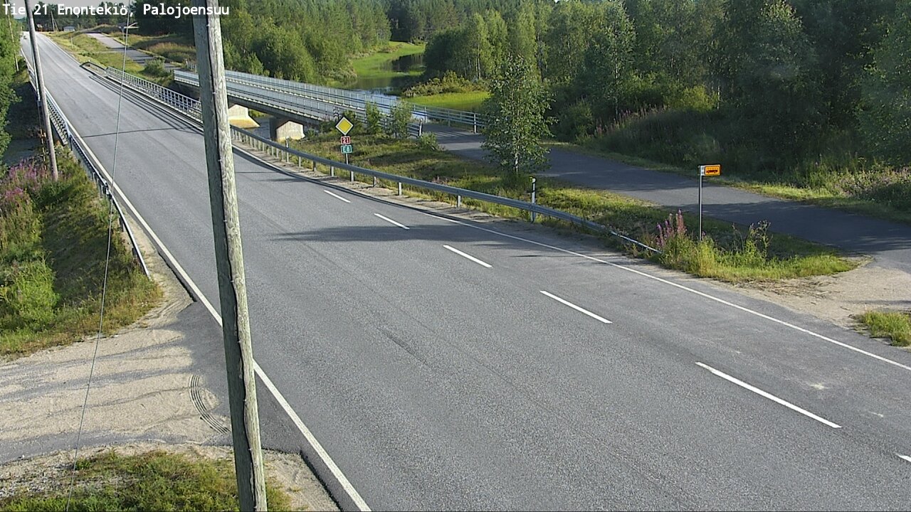 Weather Camera Image Road 21 Enontekiö, Palojoensuu, Enontekiö, Lappi