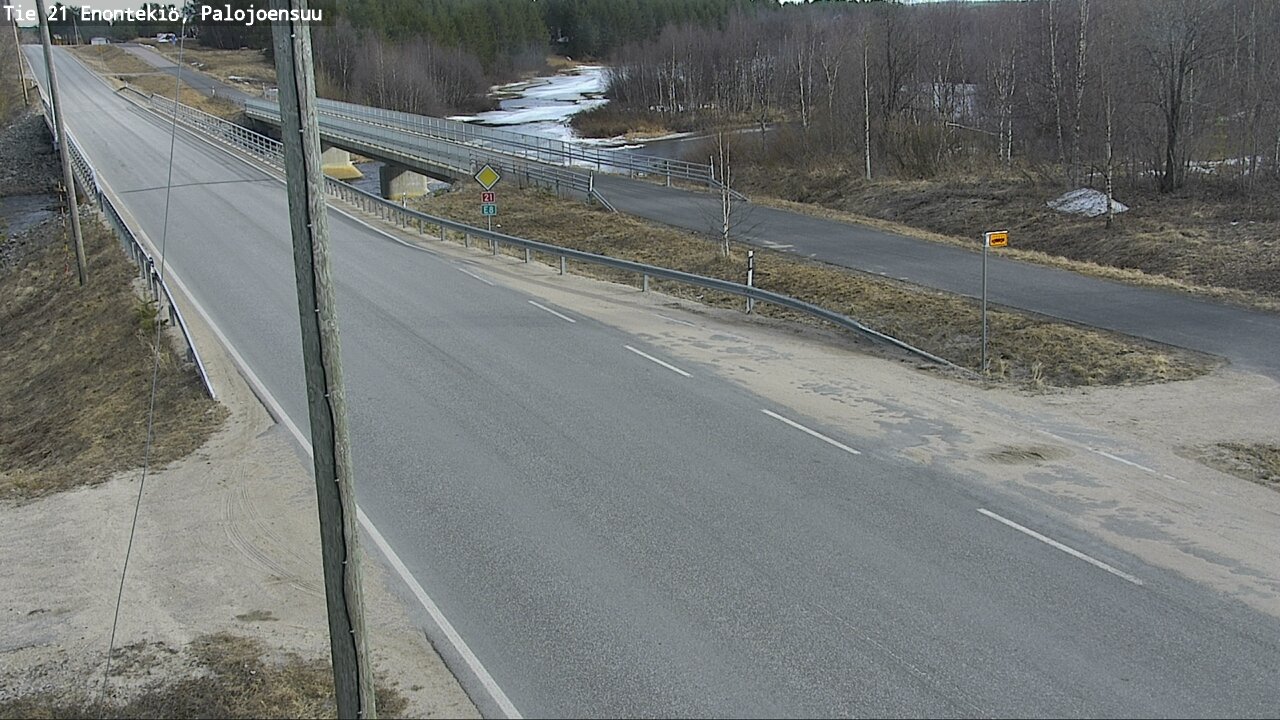 Weather Camera Image Road 21 Enontekiö, Palojoensuu, Enontekiö, Lappi