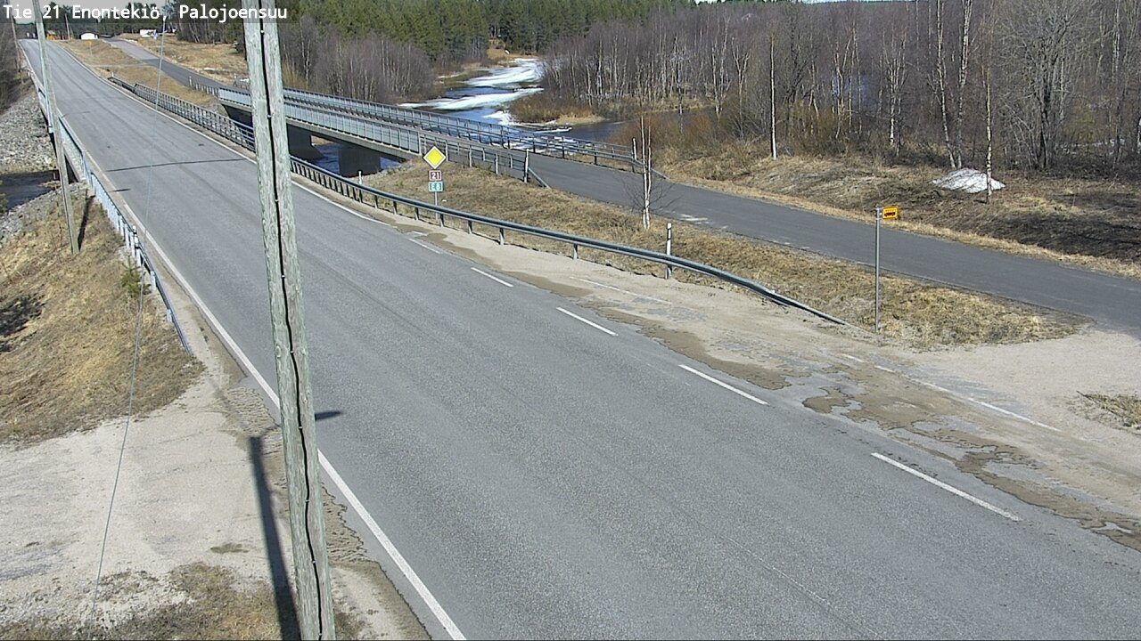 Weather Camera Image Road 21 Enontekiö, Palojoensuu, Enontekiö, Lappi