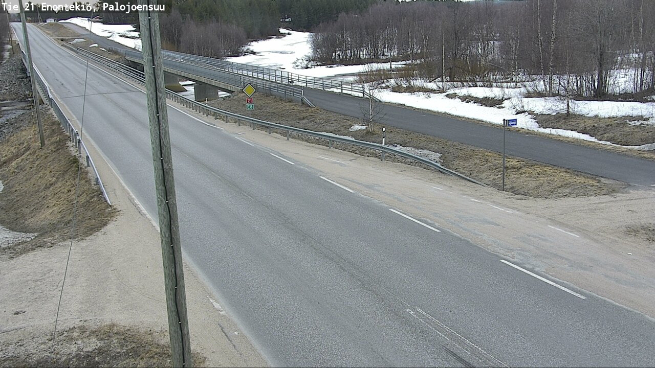 Weather Camera Image Väg 21 Enontekis, Palojoensuu, Enontekiö, Lappi