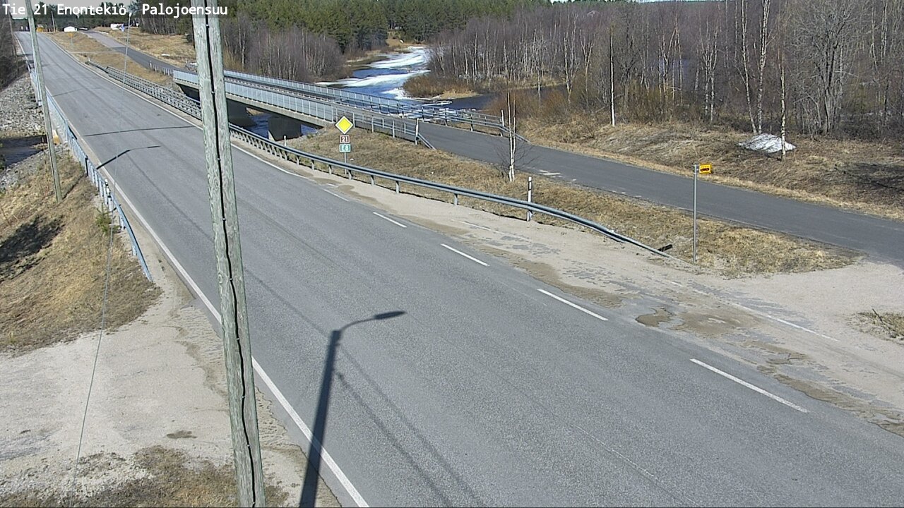 Weather Camera Image Road 21 Enontekiö, Palojoensuu, Enontekiö, Lappi
