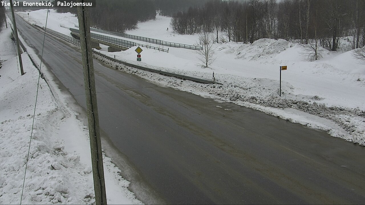 Weather Camera Image Road 21 Enontekiö, Palojoensuu, Enontekiö, Lappi