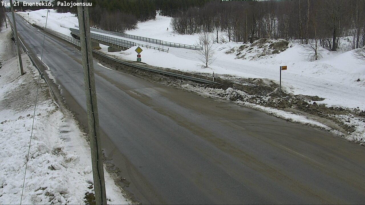 Weather Camera Image Road 21 Enontekiö, Palojoensuu, Enontekiö, Lappi