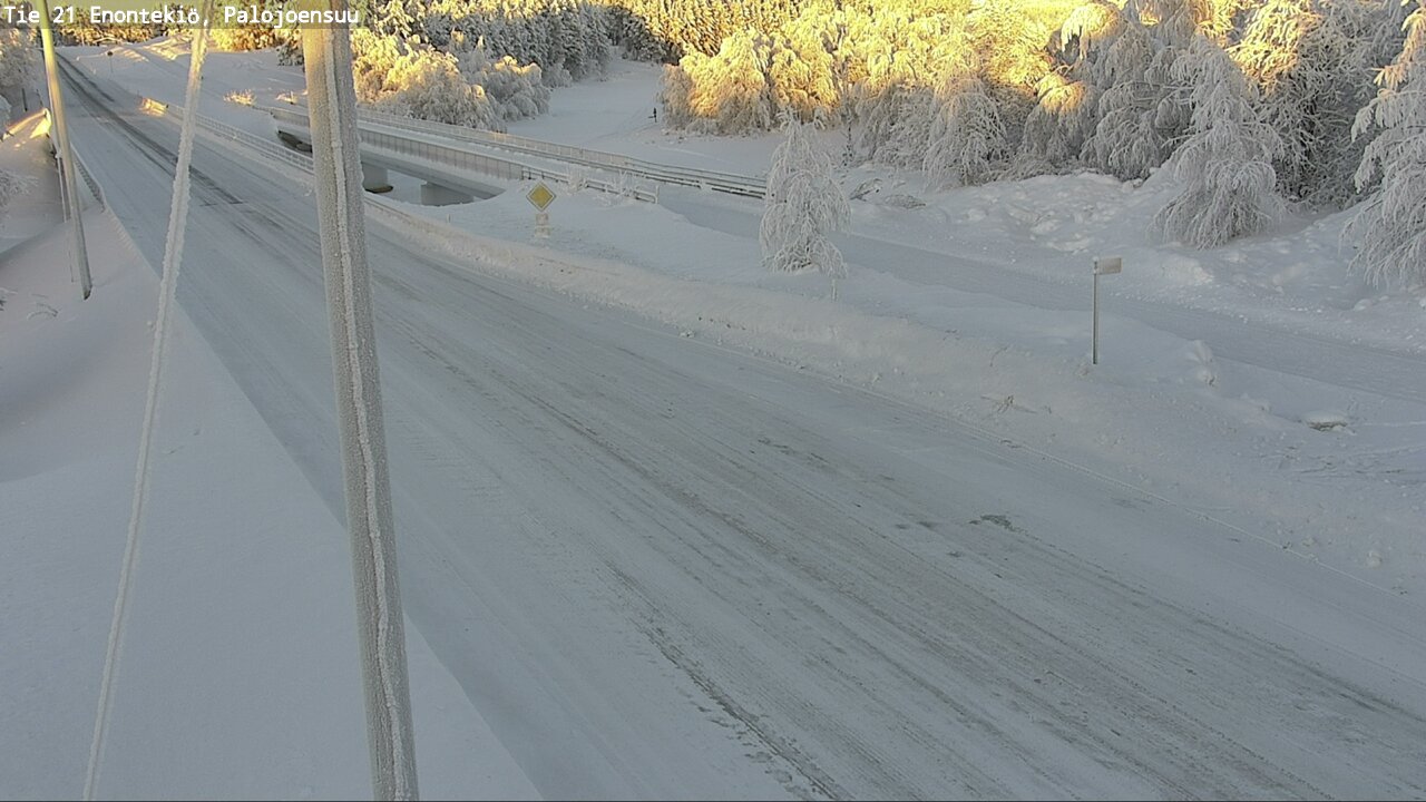 Weather Camera Image Road 21 Enontekiö, Palojoensuu, Enontekiö, Lappi