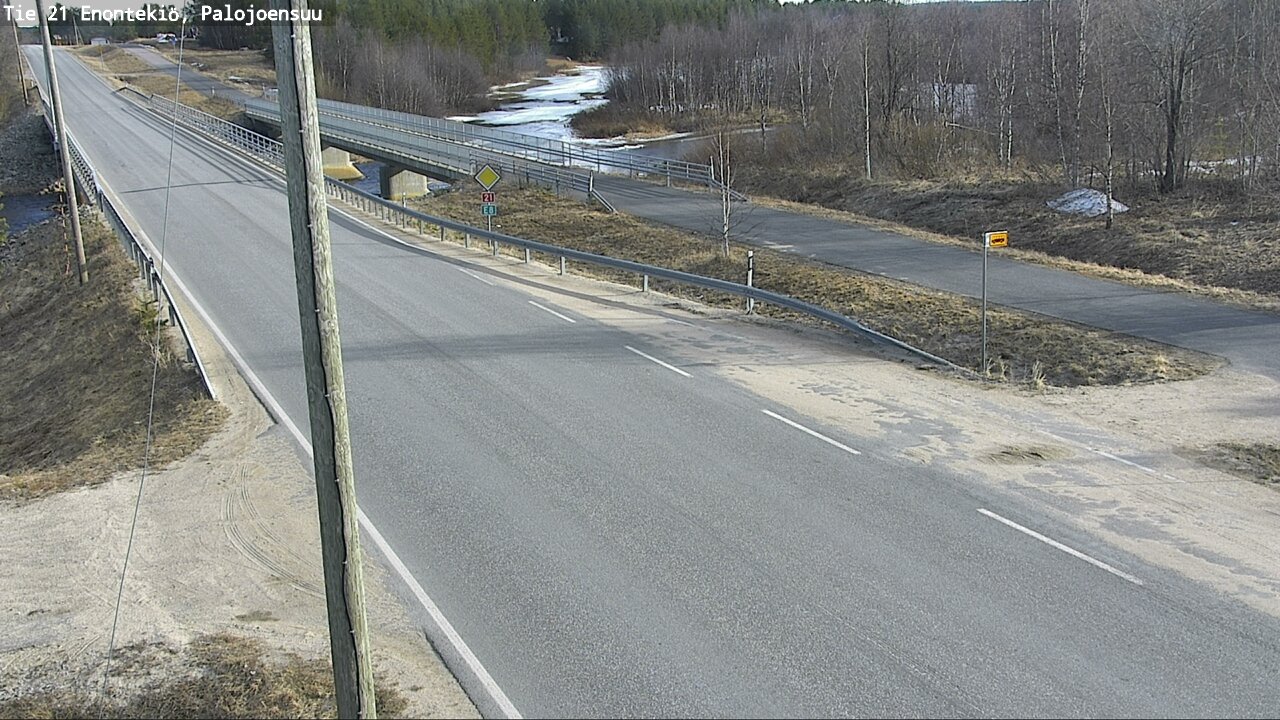 Weather Camera Image Road 21 Enontekiö, Palojoensuu, Enontekiö, Lappi