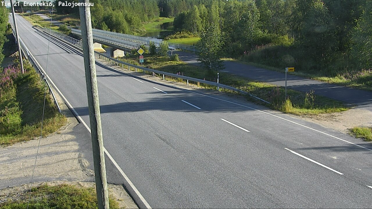 Weather Camera Image Road 21 Enontekiö, Palojoensuu, Enontekiö, Lappi