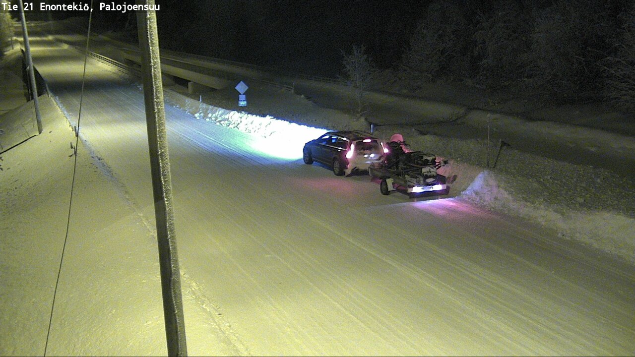 Weather Camera Image Väg 21 Enontekis, Palojoensuu, Enontekiö, Lappi