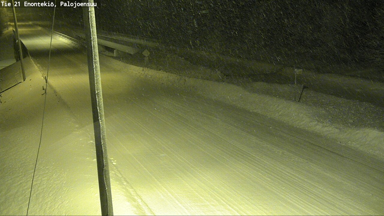 Weather Camera Image Väg 21 Enontekis, Palojoensuu, Enontekiö, Lappi