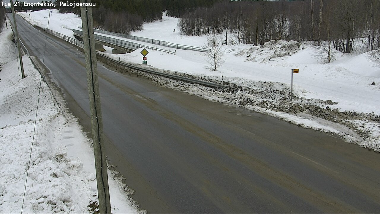 Weather Camera Image Road 21 Enontekiö, Palojoensuu, Enontekiö, Lappi