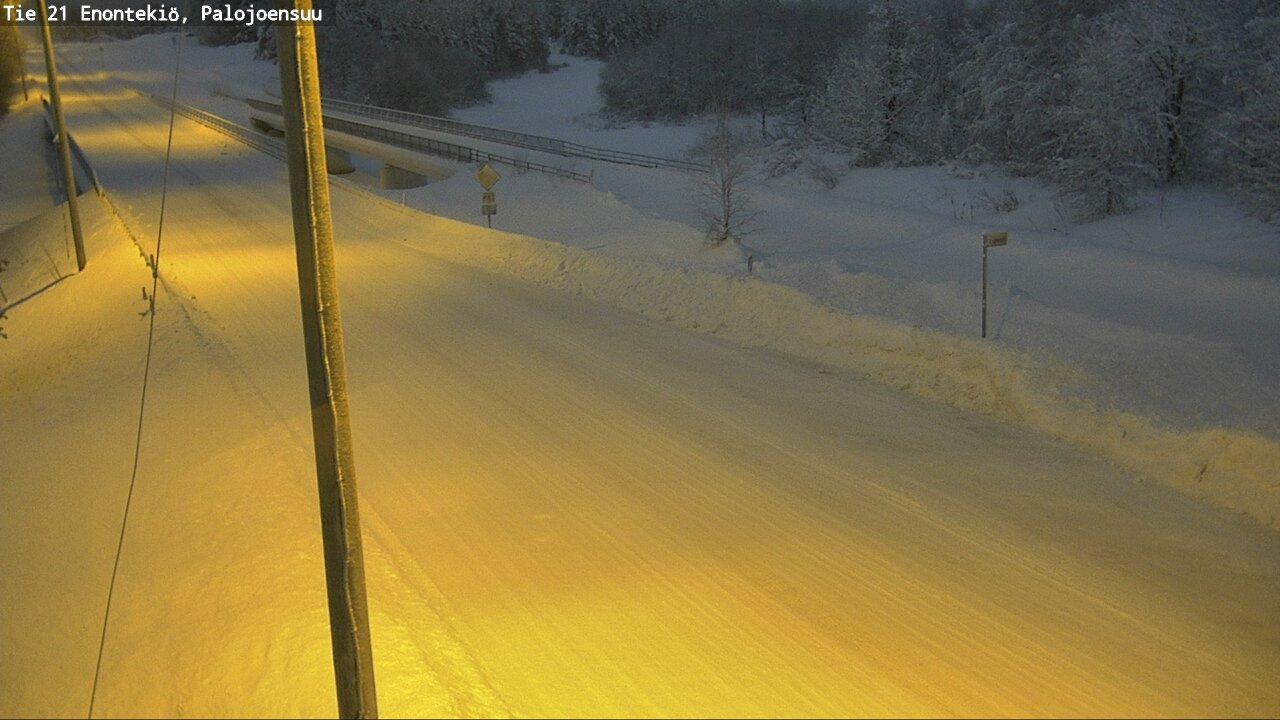 Weather Camera Image Väg 21 Enontekis, Palojoensuu, Enontekiö, Lappi