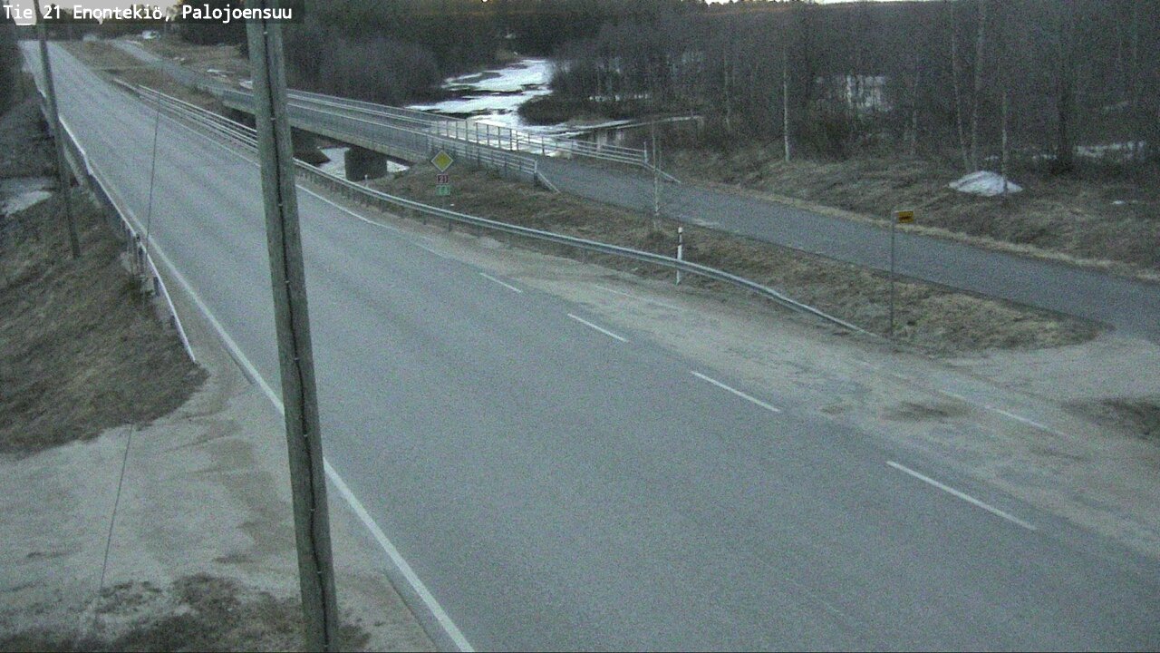 Weather Camera Image Väg 21 Enontekis, Palojoensuu, Enontekiö, Lappi