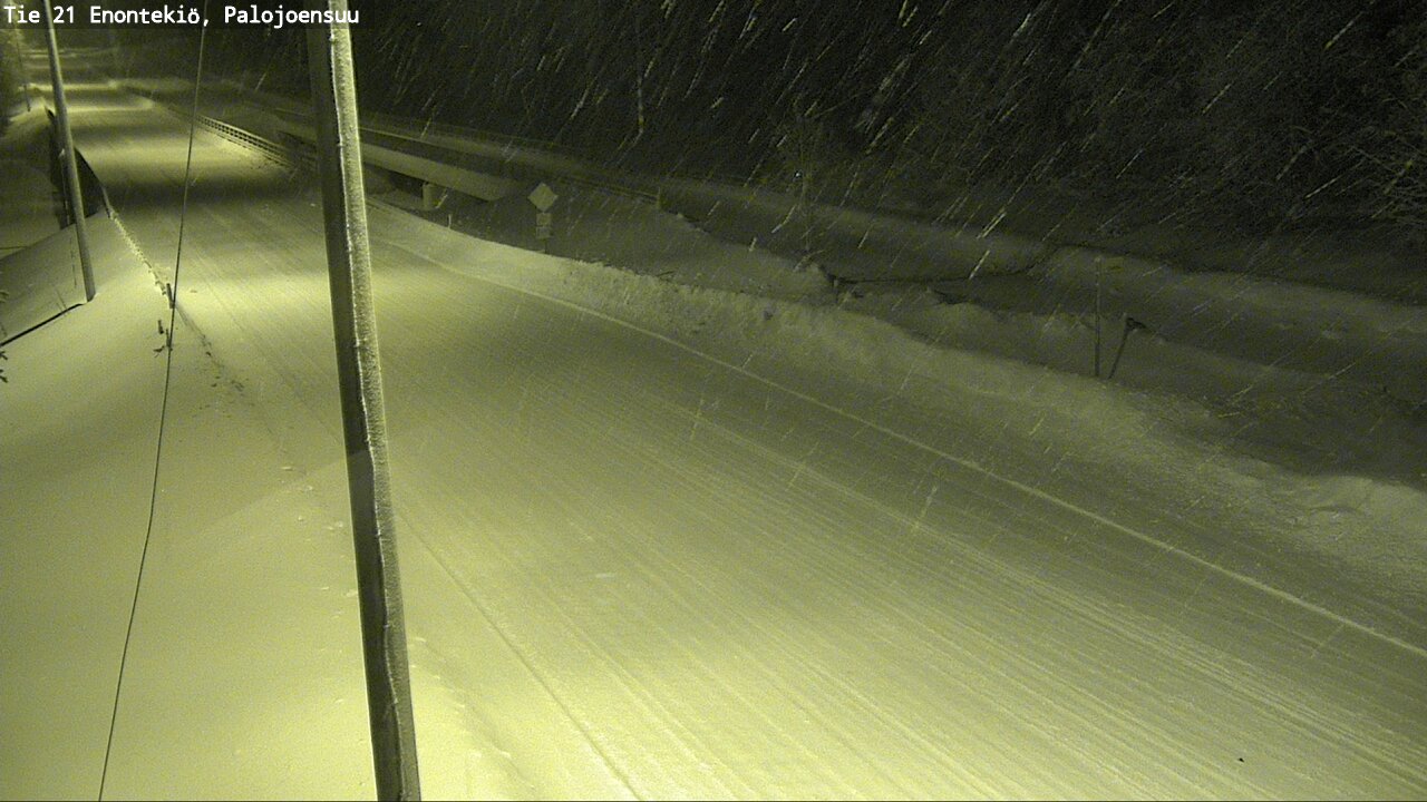 Weather Camera Image Väg 21 Enontekis, Palojoensuu, Enontekiö, Lappi