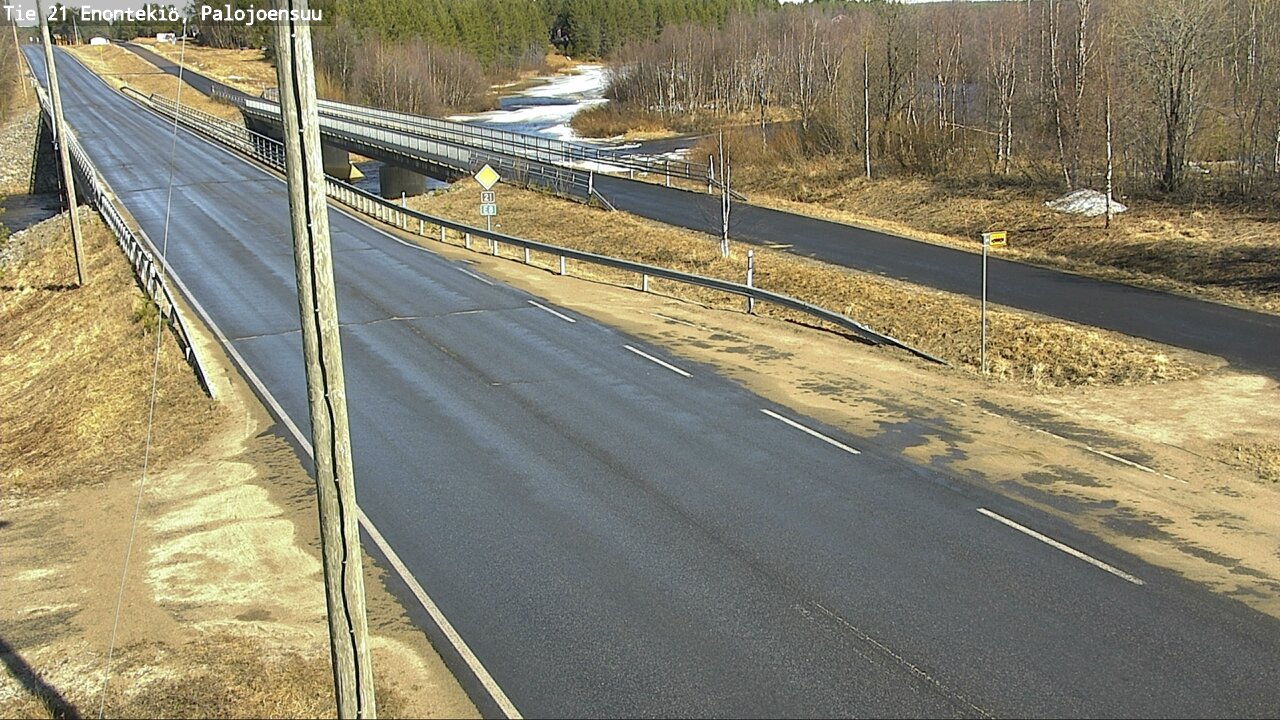 Weather Camera Image Road 21 Enontekiö, Palojoensuu, Enontekiö, Lappi