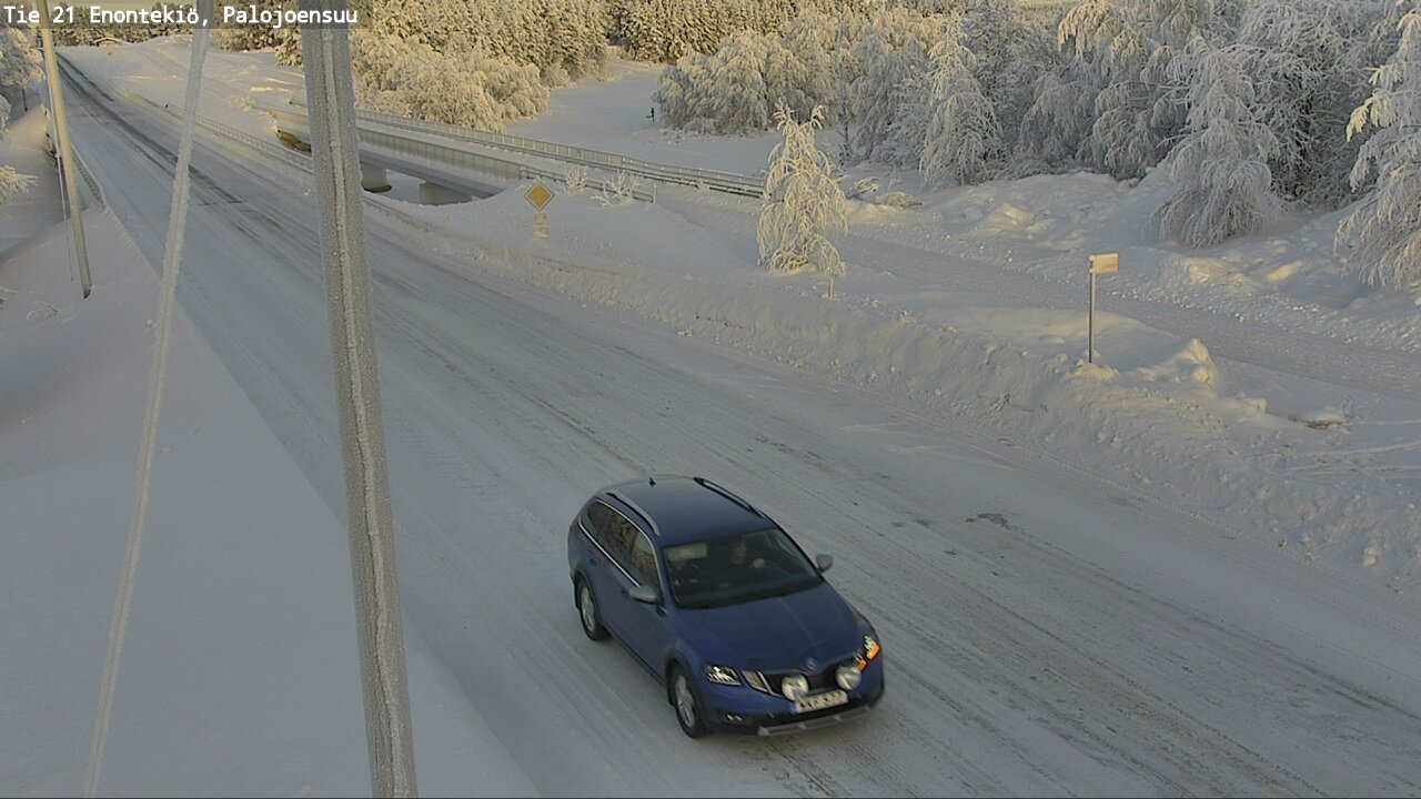 Weather Camera Image Road 21 Enontekiö, Palojoensuu, Enontekiö, Lappi