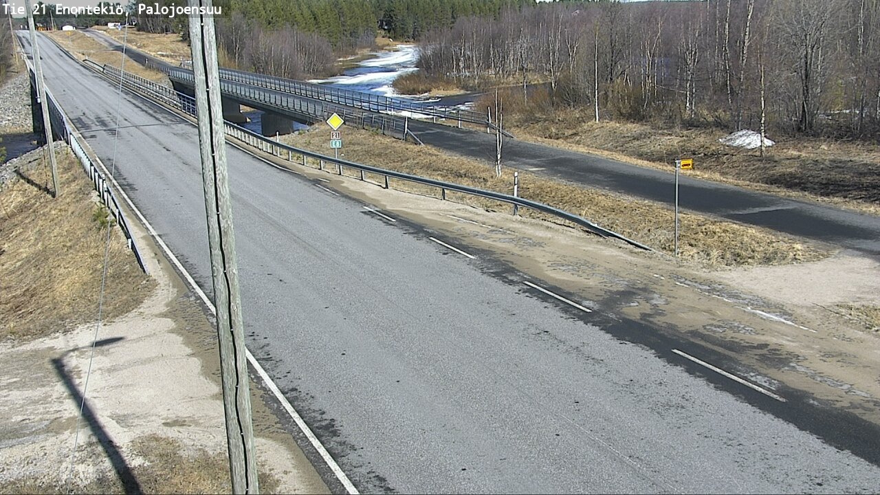 Weather Camera Image Road 21 Enontekiö, Palojoensuu, Enontekiö, Lappi