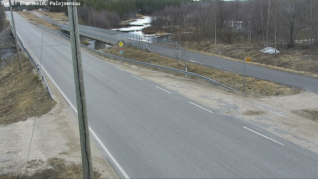 Weather Camera Image Road 21 Enontekiö, Palojoensuu, Enontekiö, Lappi