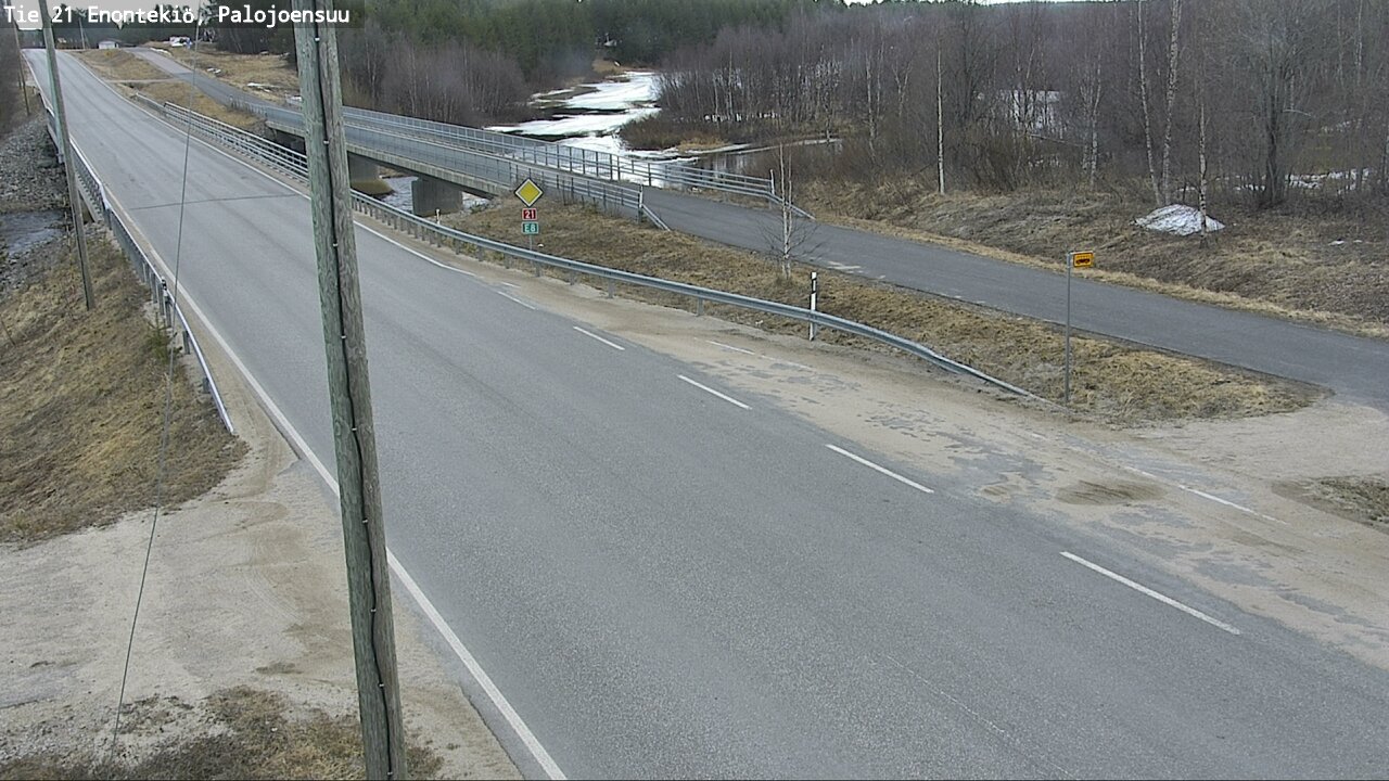 Weather Camera Image Road 21 Enontekiö, Palojoensuu, Enontekiö, Lappi