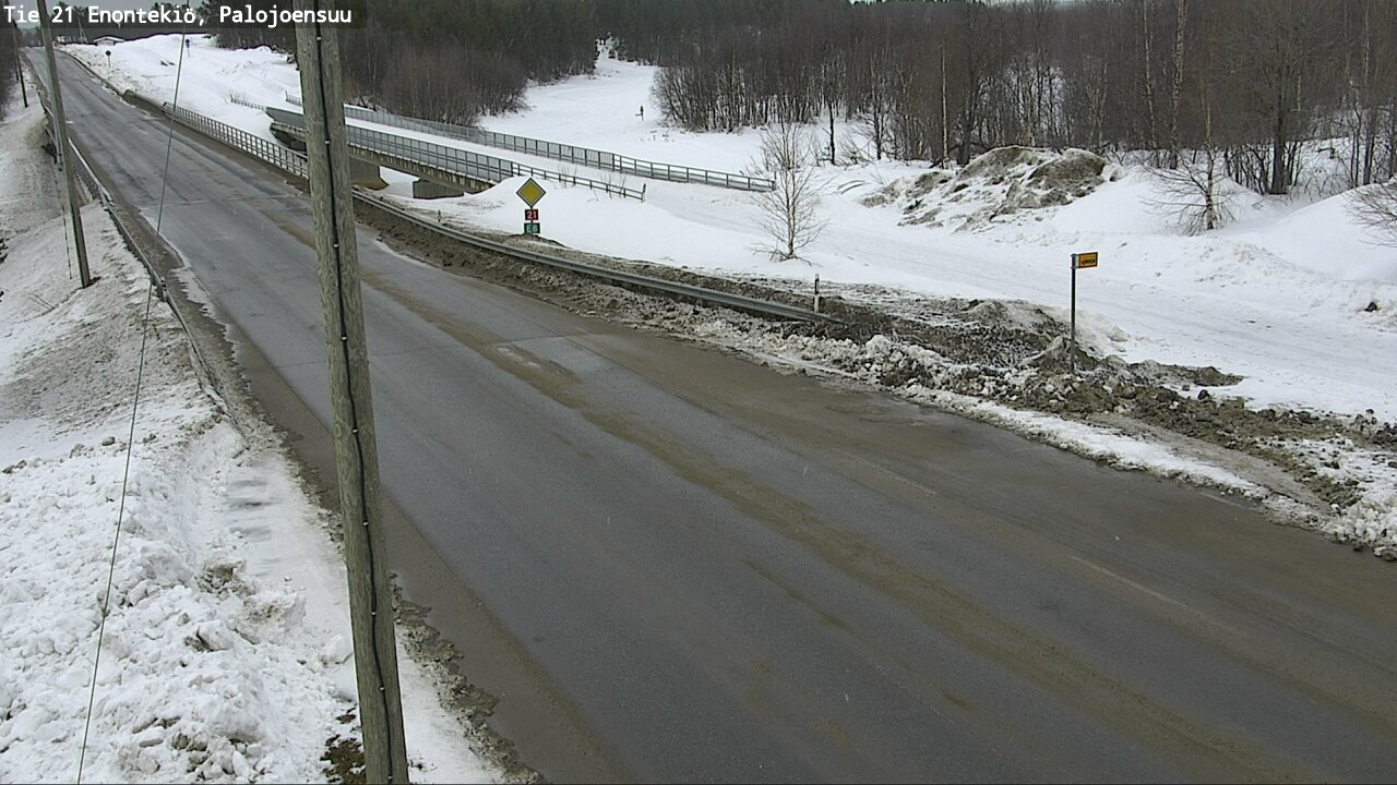 Weather Camera Image Road 21 Enontekiö, Palojoensuu, Enontekiö, Lappi