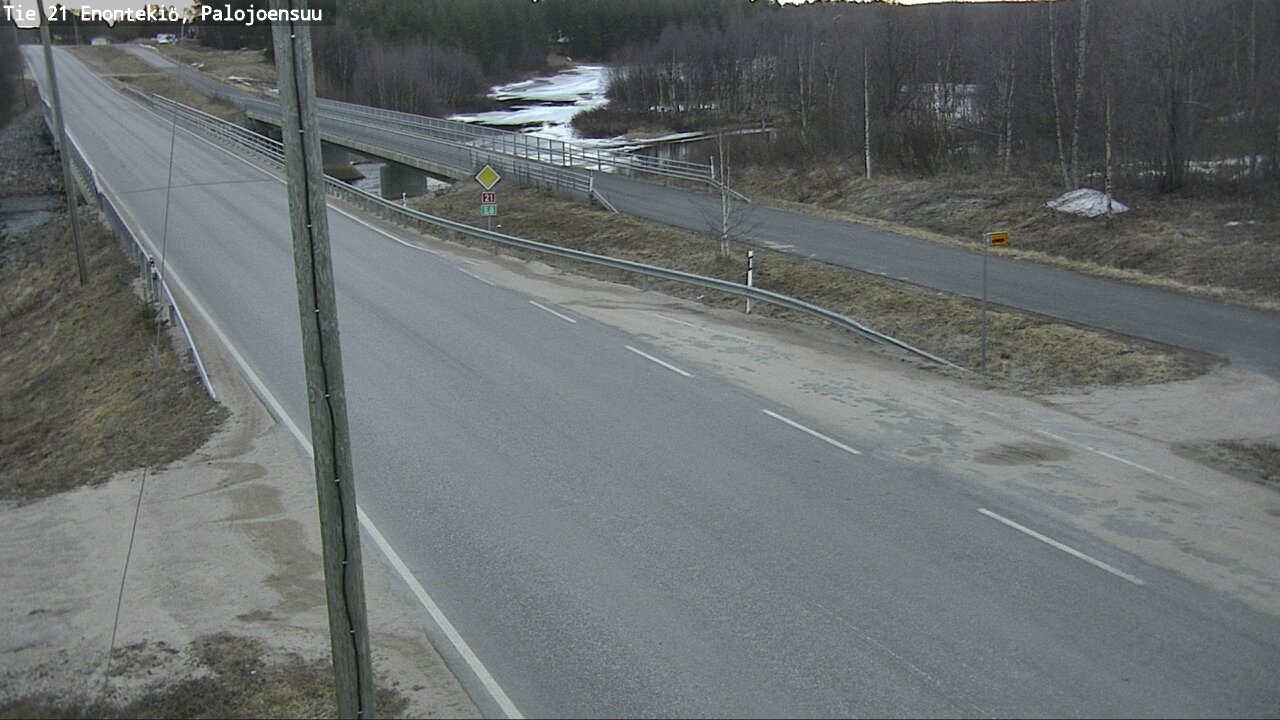 Weather Camera Image Väg 21 Enontekis, Palojoensuu, Enontekiö, Lappi