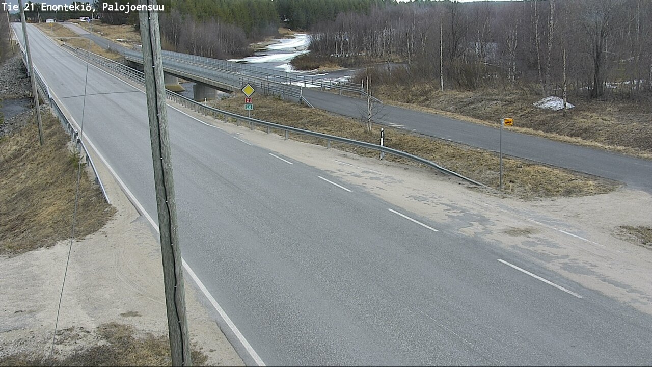 Weather Camera Image Road 21 Enontekiö, Palojoensuu, Enontekiö, Lappi