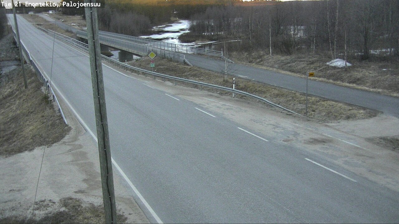 Weather Camera Image Väg 21 Enontekis, Palojoensuu, Enontekiö, Lappi