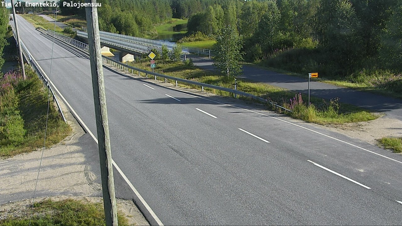 Weather Camera Image Road 21 Enontekiö, Palojoensuu, Enontekiö, Lappi
