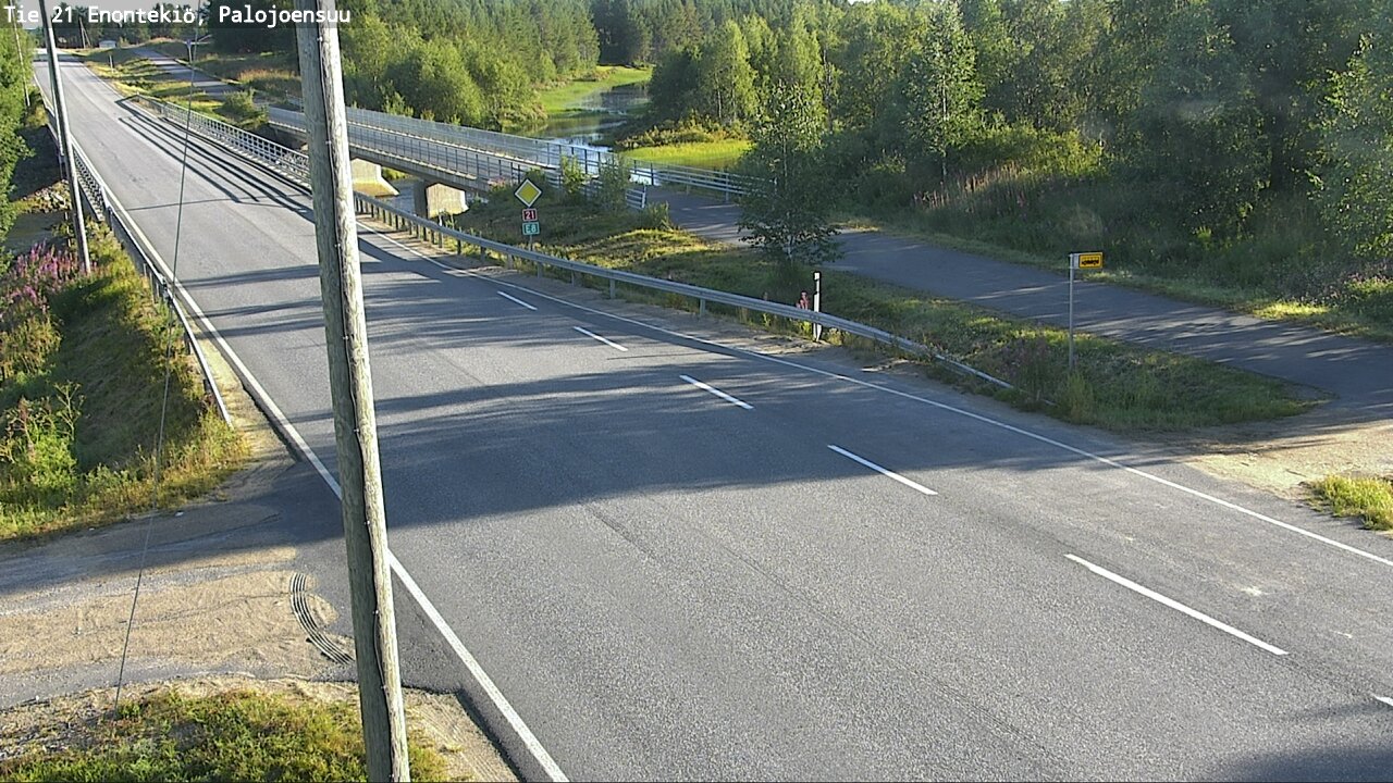 Weather Camera Image Road 21 Enontekiö, Palojoensuu, Enontekiö, Lappi