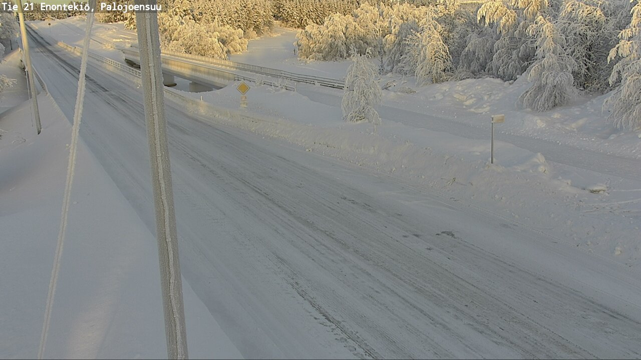 Weather Camera Image Road 21 Enontekiö, Palojoensuu, Enontekiö, Lappi