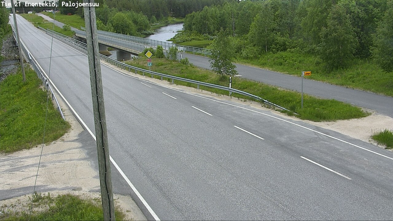Weather Camera Image Road 21 Enontekiö, Palojoensuu, Enontekiö, Lappi