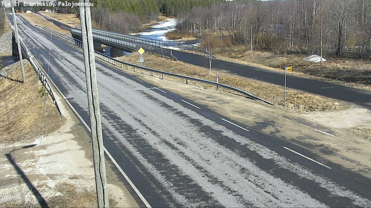 Weather Camera Image Road 21 Enontekiö, Palojoensuu, Enontekiö, Lappi