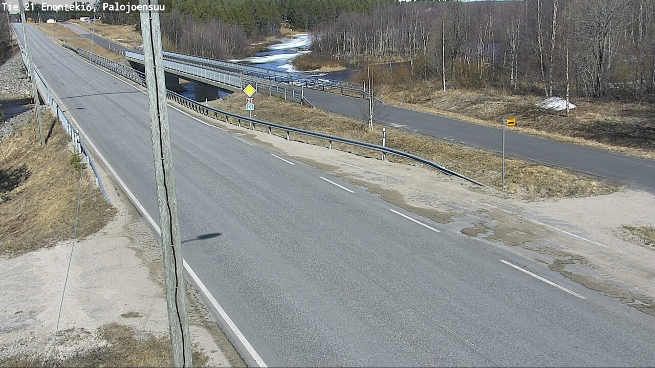 Weather Camera Image Road 21 Enontekiö, Palojoensuu, Enontekiö, Lappi