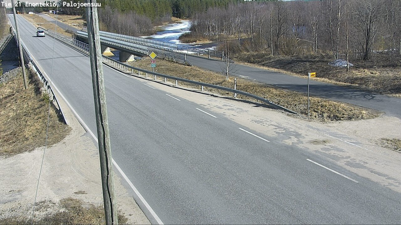 Weather Camera Image Road 21 Enontekiö, Palojoensuu, Enontekiö, Lappi