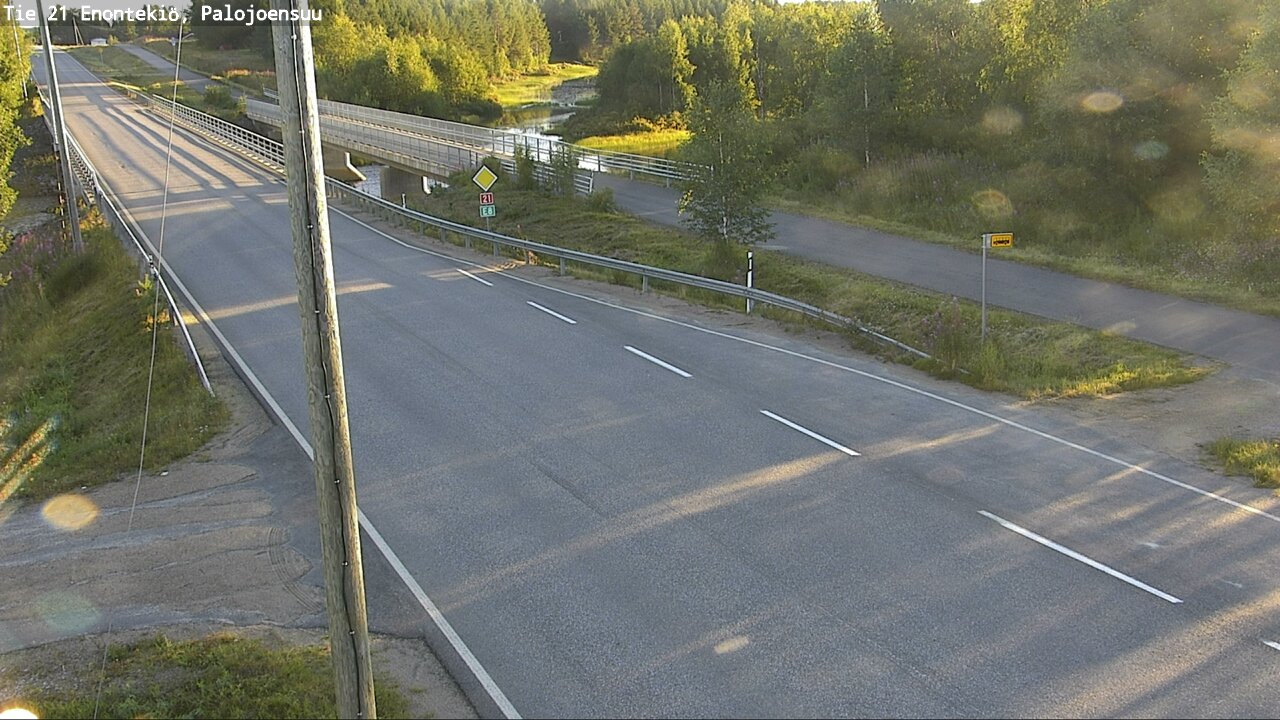 Weather Camera Image Road 21 Enontekiö, Palojoensuu, Enontekiö, Lappi