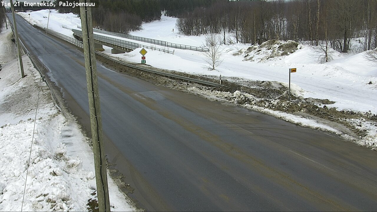 Weather Camera Image Road 21 Enontekiö, Palojoensuu, Enontekiö, Lappi
