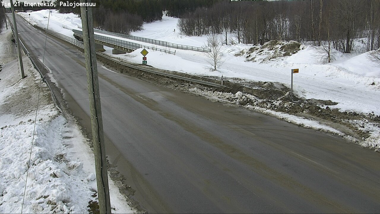 Weather Camera Image Road 21 Enontekiö, Palojoensuu, Enontekiö, Lappi