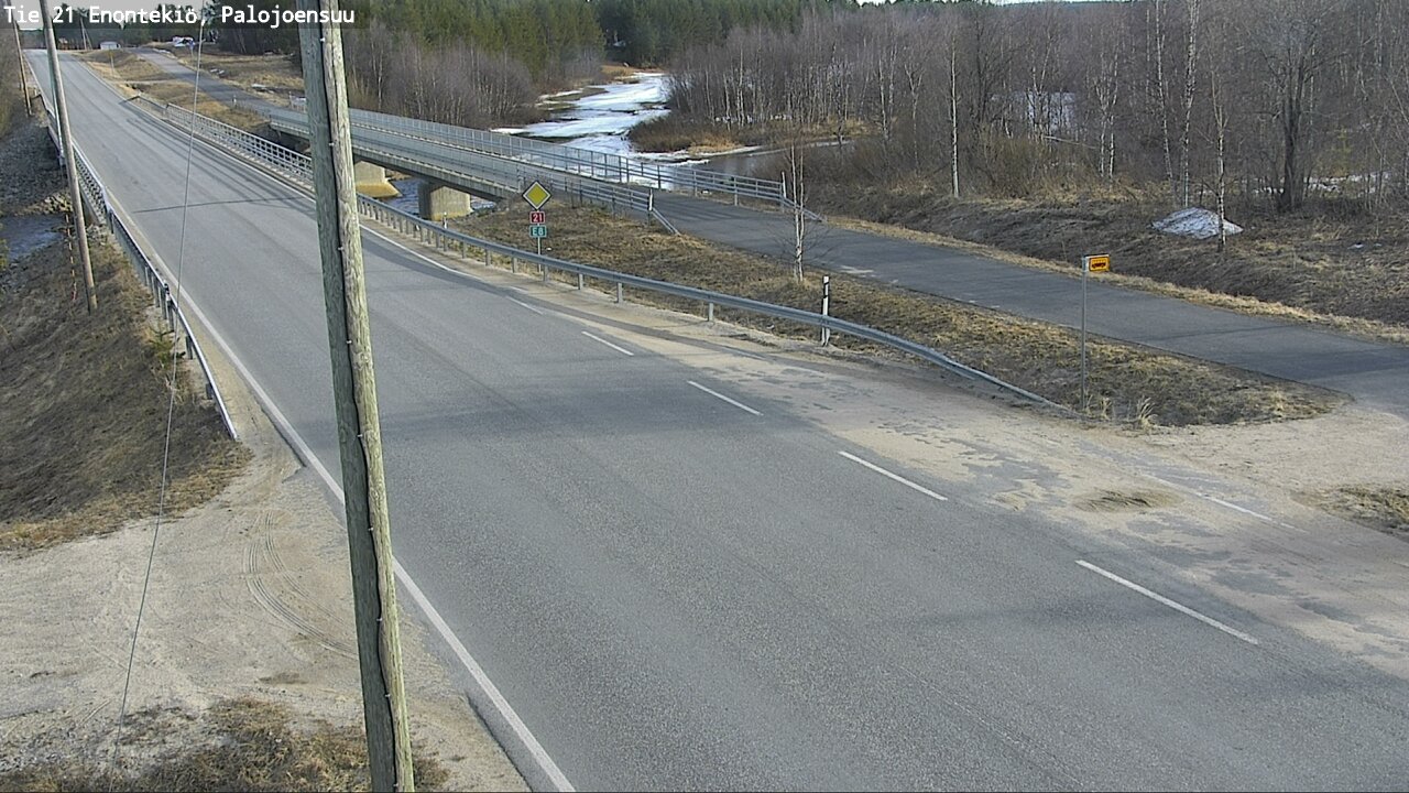 Weather Camera Image Road 21 Enontekiö, Palojoensuu, Enontekiö, Lappi