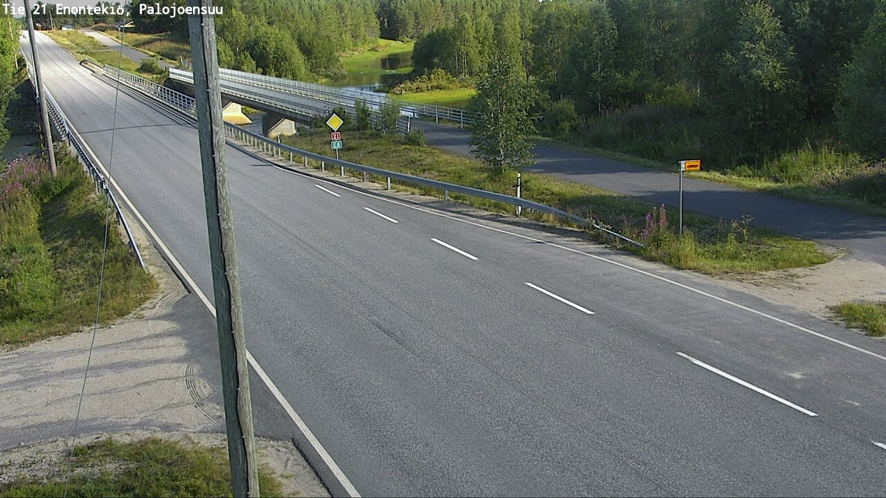 Weather Camera Image Road 21 Enontekiö, Palojoensuu, Enontekiö, Lappi