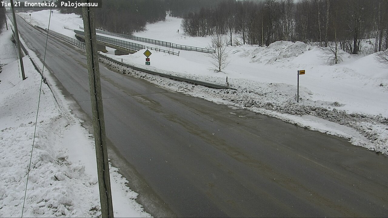 Weather Camera Image Road 21 Enontekiö, Palojoensuu, Enontekiö, Lappi